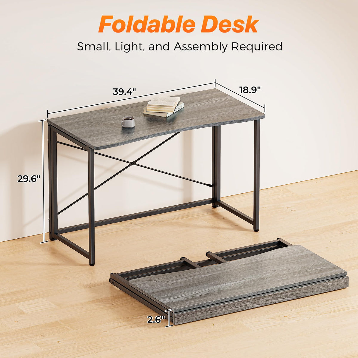 Huuger 31.5-Inch Folding Student Desk