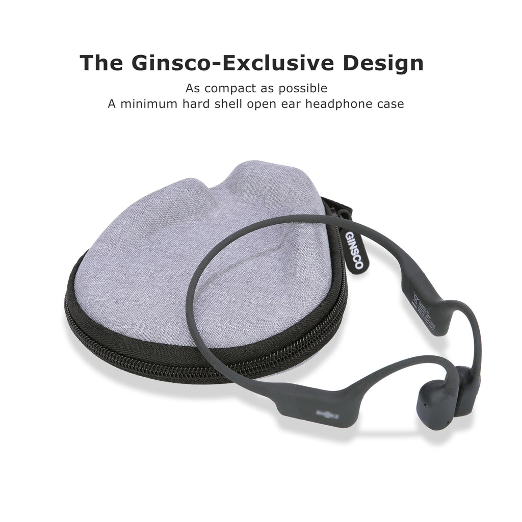 Ginsco Universal Bone Conduction Headphones Case Compatible with SHOKZ New OpenRun Pro 2/Pro 2 Mini/OpenRun/OpenSwim Open-Ear Sport Headphones, Compatible with CXK/Raycon/BAICLUD/MRYTKY (Green)