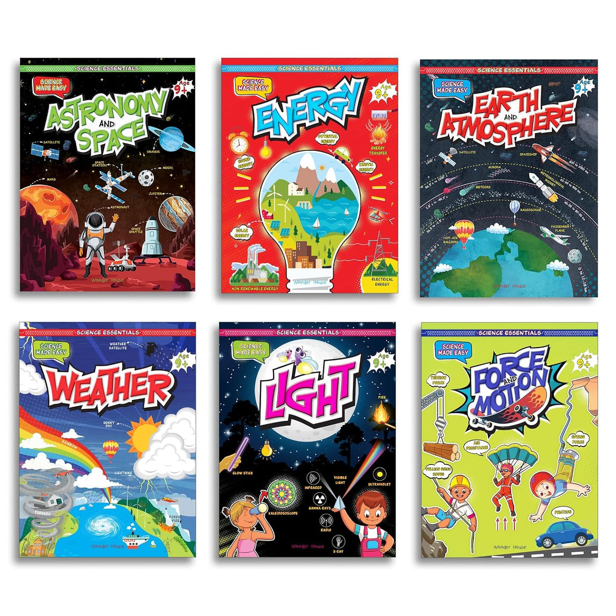Science Essentials: Science Made Easy Boxed Set [Box Set of 6 Books] / Illustrated Science Book for Kids / Simplified Concepts of Science / Kids’ Book