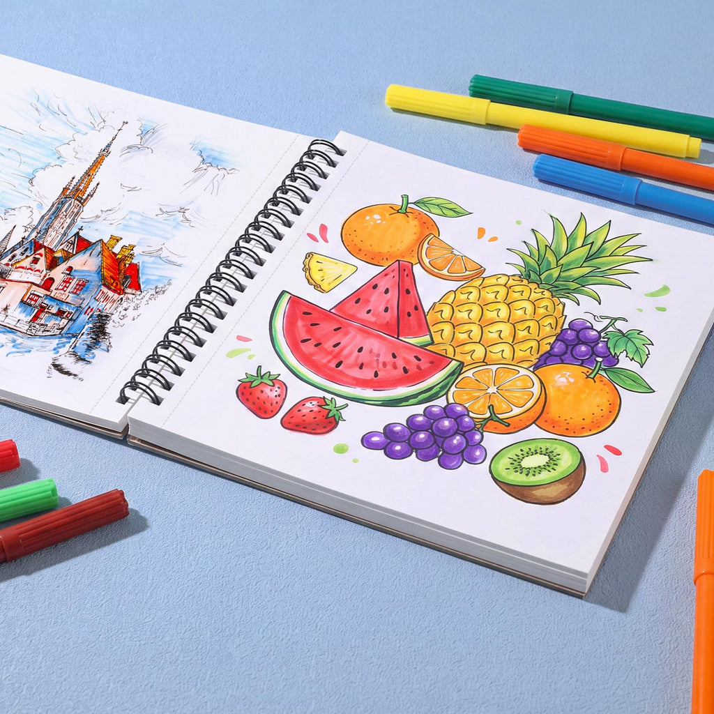 50 Sheets Marker Paper Pad, 7.6 × 7.6 in, 120gsm Alcohol Marker Paper