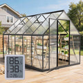 Windproof Tunnel Greenhouse with Thermometer (Multiple Sizes)