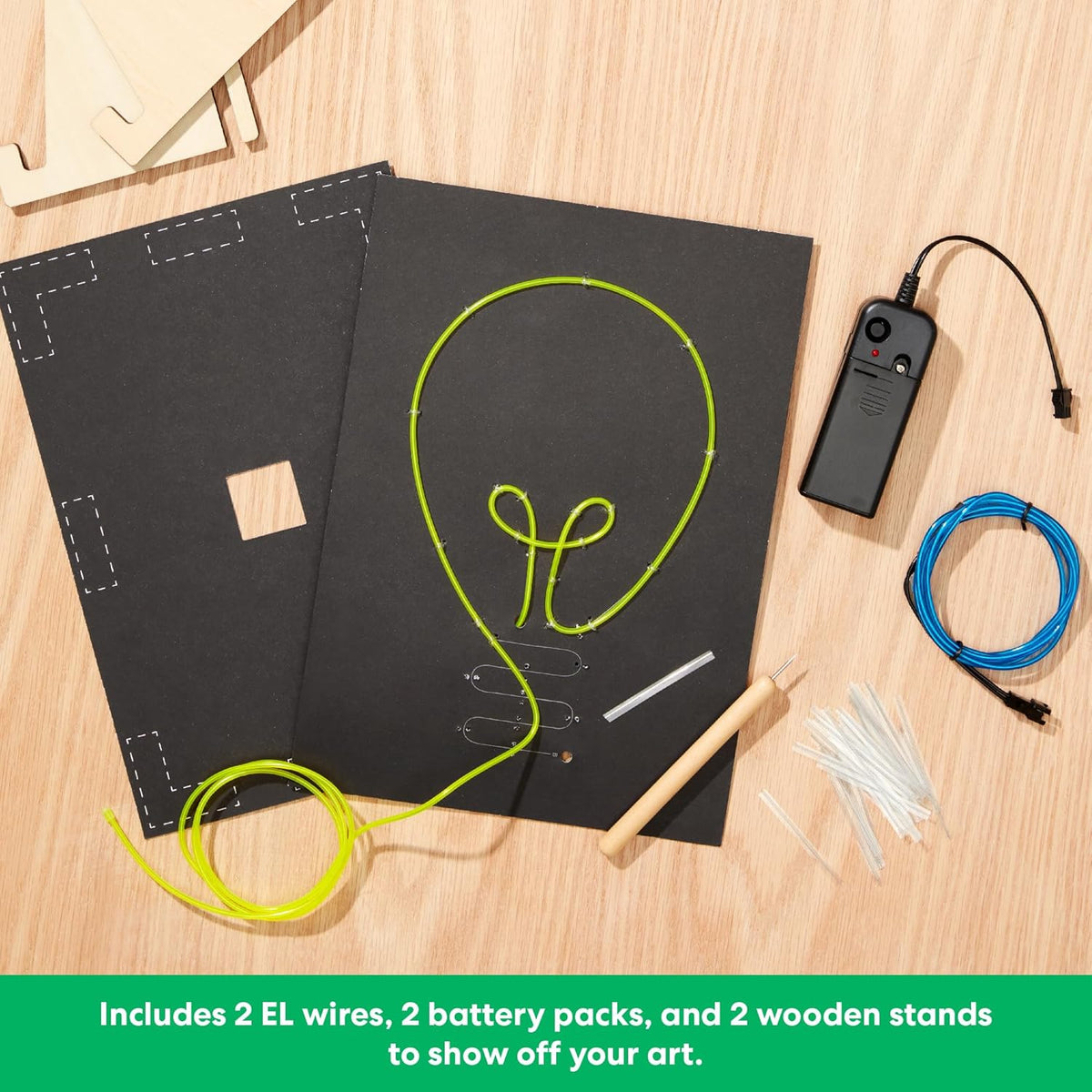 KiwiCo DIY Neon Sign Kit - Light-Up Wire Art STEM Craft, Ages 9+