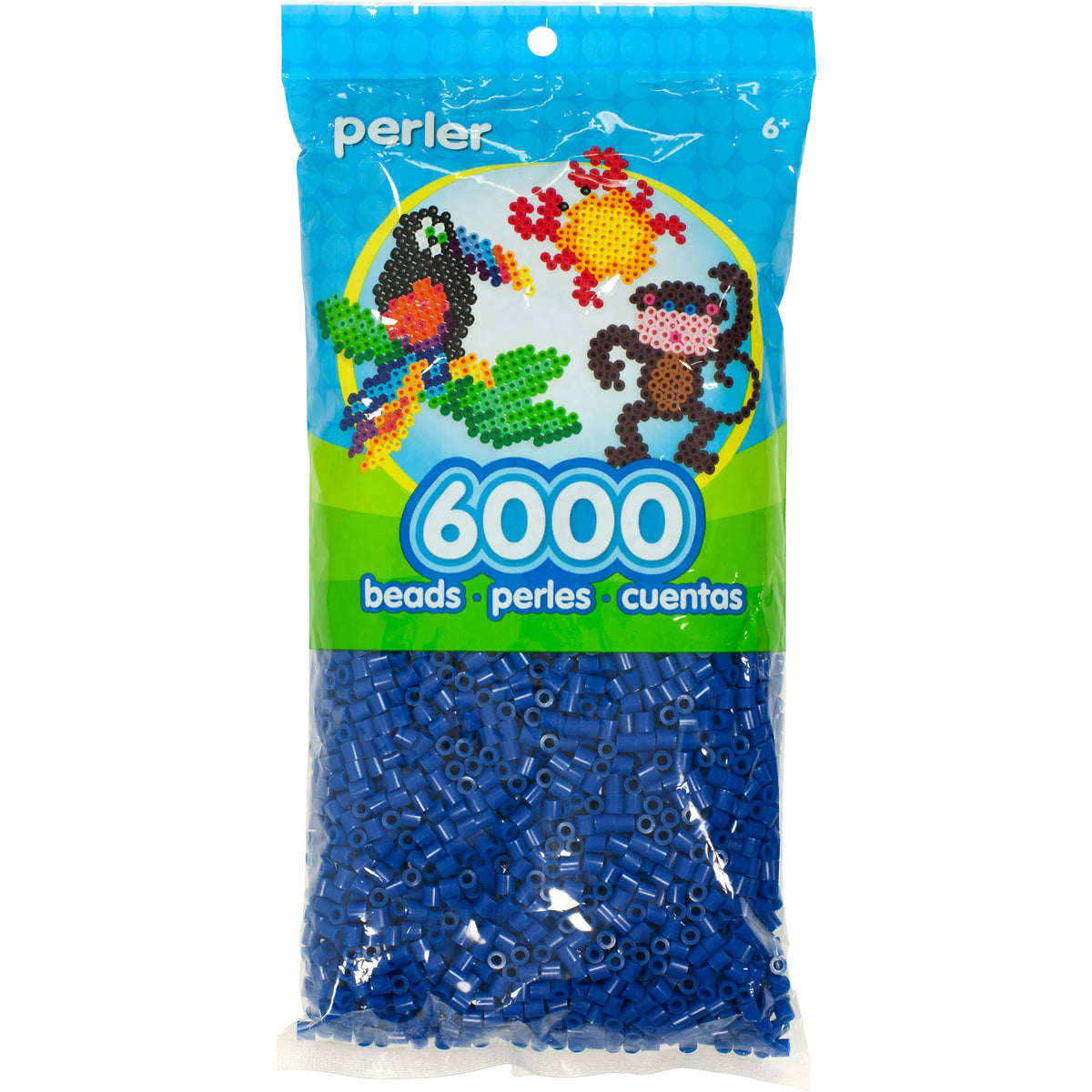 Perler Beads Fuse Beads for Crafts, Black, Small, 6000pcs