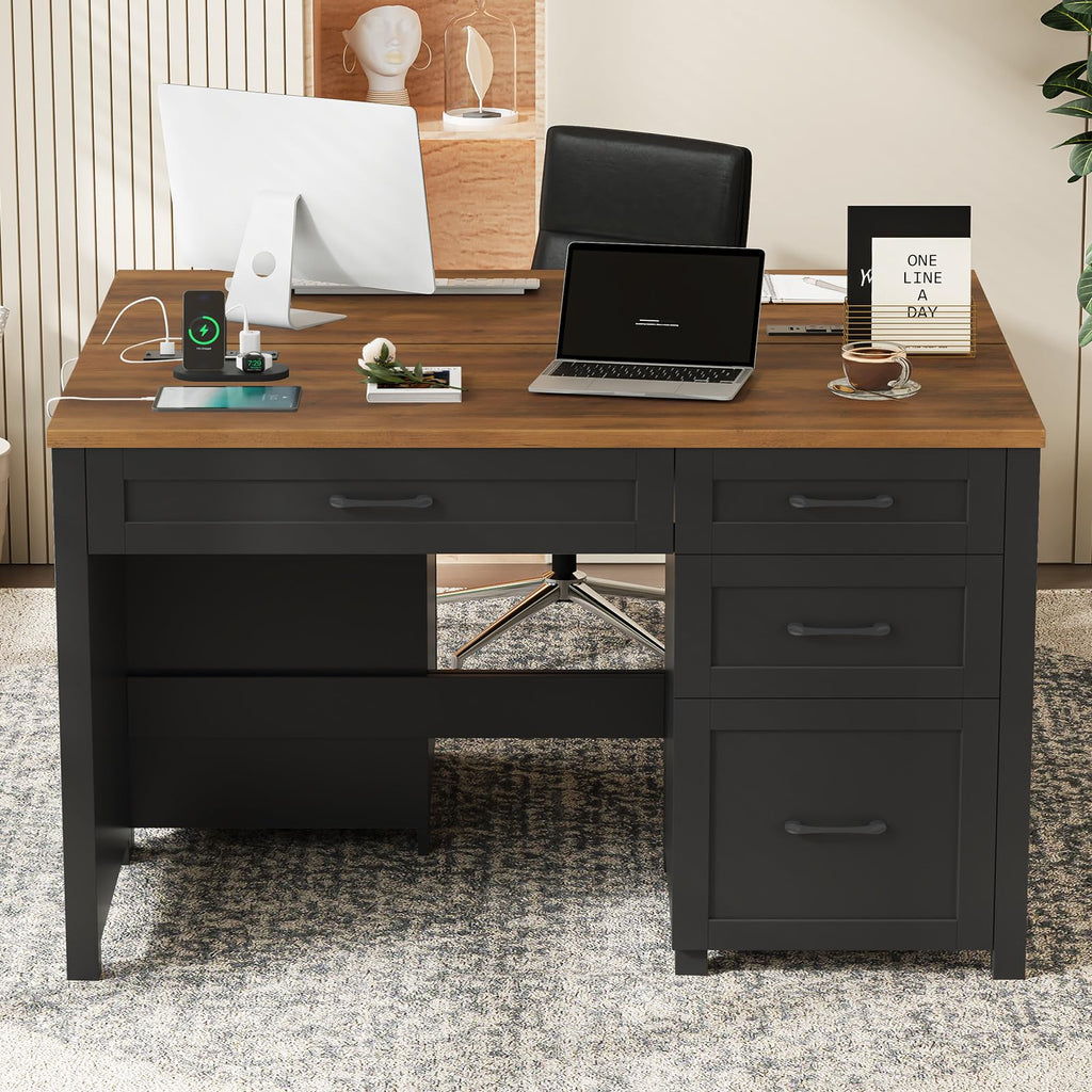 Vabches 47-Inch Student Desk with Drawers