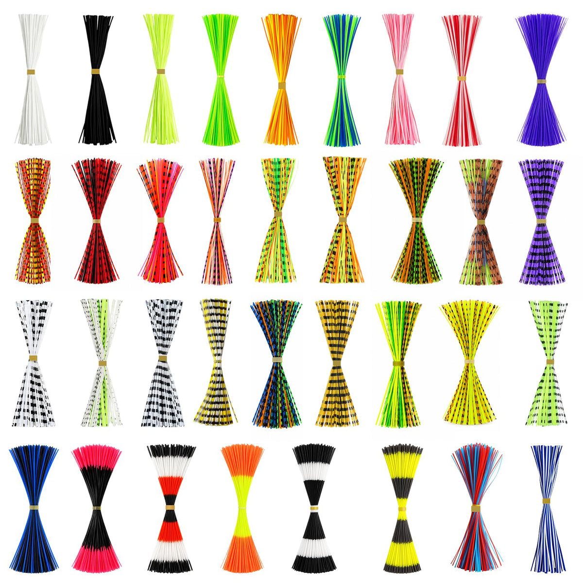 Silicone Skirt & Legs Fly Tying Material (Multi-Color Pack)
