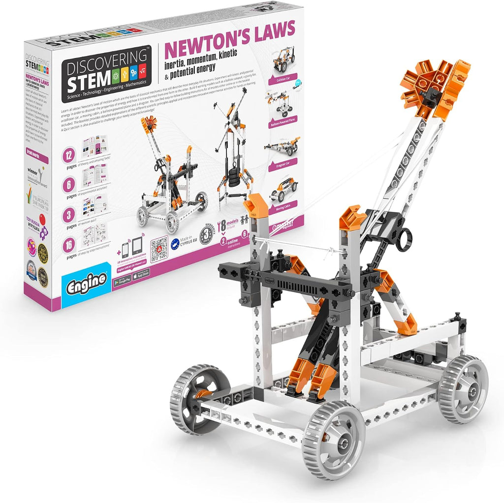 Newton’s Laws — Inertia, Kinetic & Potential Energy Engineering Kit (Ages 9+)
