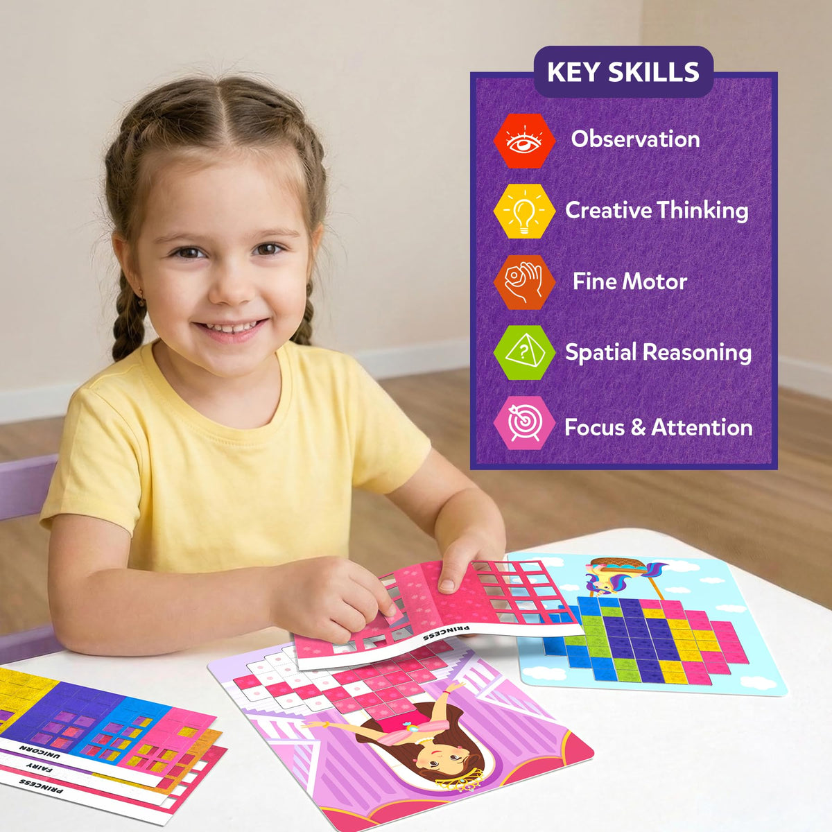 Skillmatics Felt Fun – Animals, Mosaic Art & Craft Activity, Christmas Gift