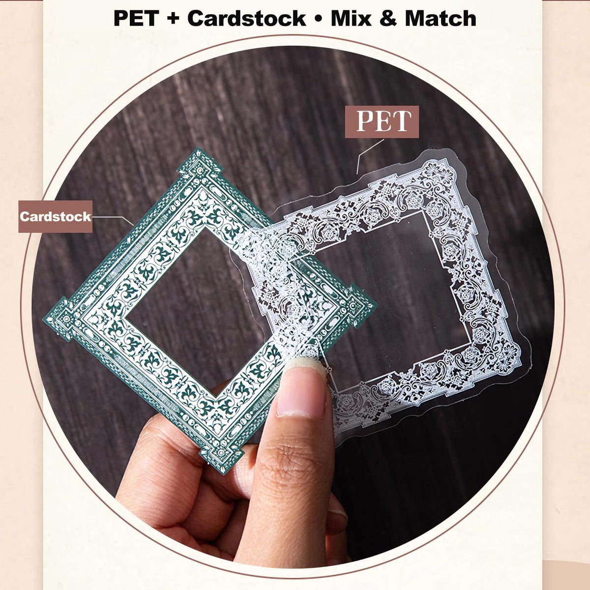 60PCS Twilight Forest Washi Stickers, Mystical Woodland Scenes for Journals, Scrapbooking, DIY Crafts and Gift Wrapping