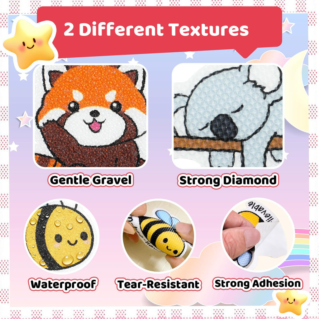 36 PCS Calm Strips for Anxiety Sensory Stickers - Fidget Stickers with Rough Texture - Adhesive Tactile Sensory Strips Anxiety Relief Items for Students, Adults