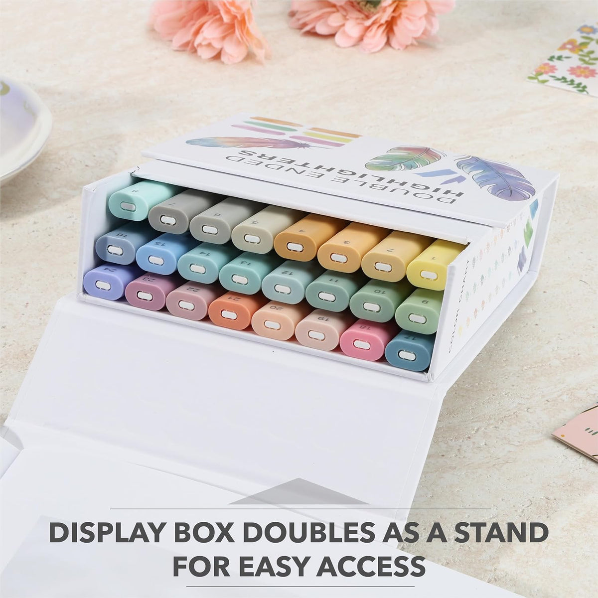Mr. Pen- Dual Tip Bible Highlighters with Stand, 24 Pack