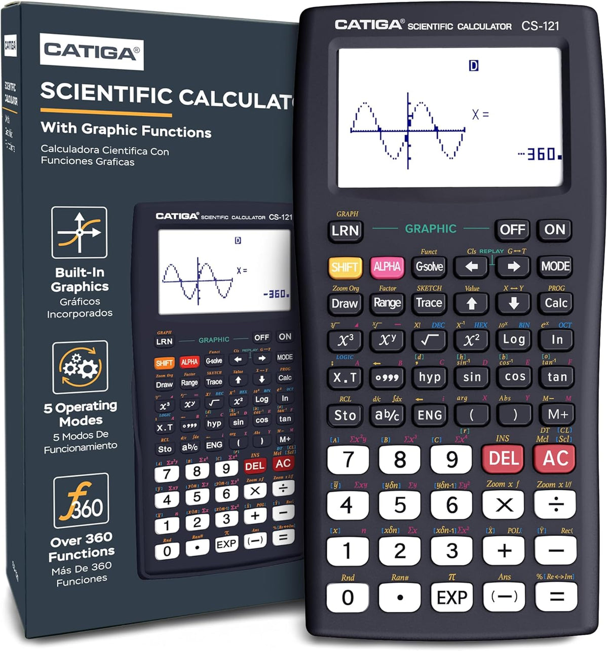 CATIGA CS-121 Scientific Graphing Calculator