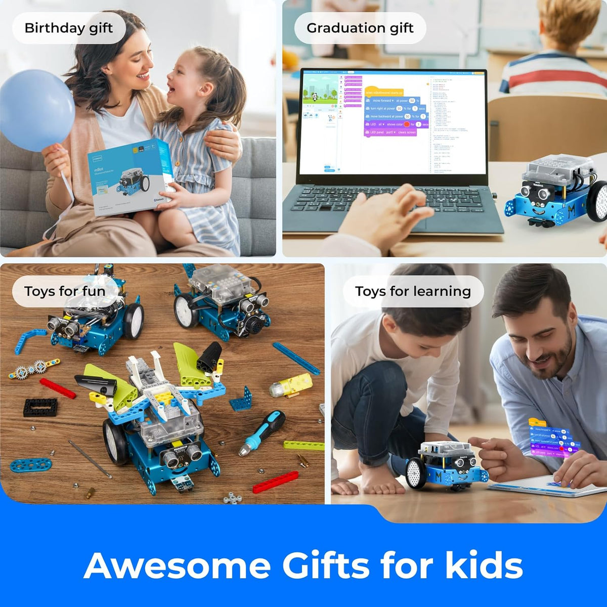 Makeblock mBot STEM Coding Toys Robotics for Kids Ages 8-12