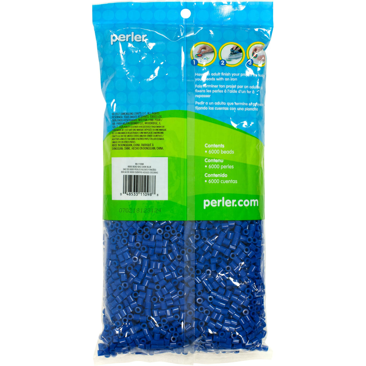 Perler Beads Fuse Beads for Crafts, Black, Small, 6000pcs