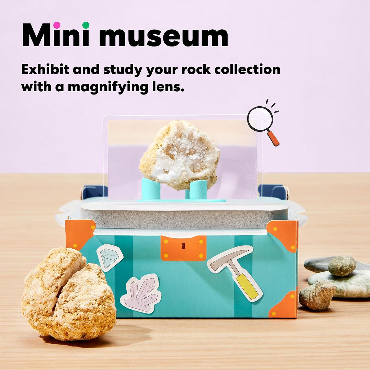 KiwiCo Volcano Kit for Kids Ages 5-8 - STEM Toy Gift with Real Geodes