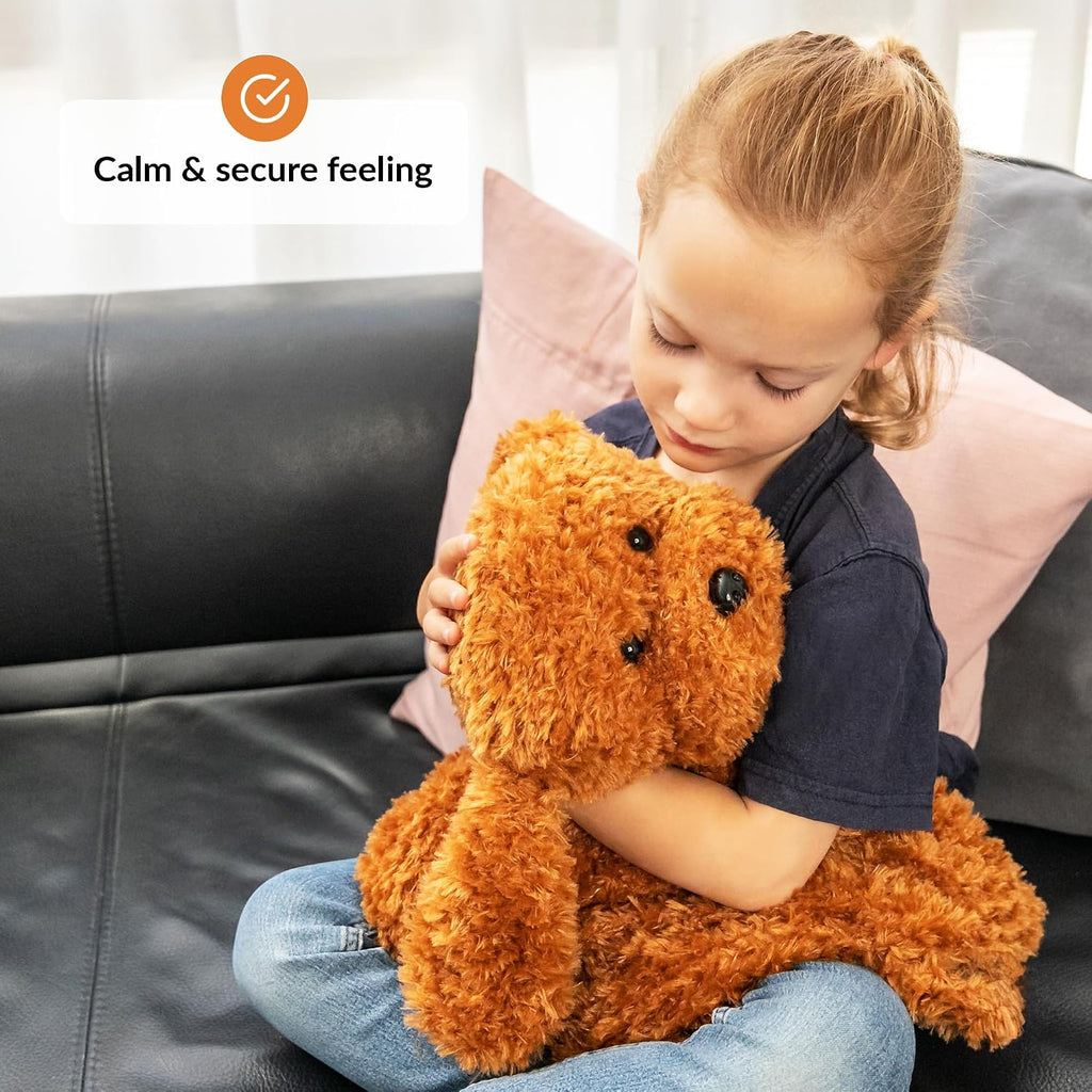 ODOXIA Weighted Lap Pad for Kids | Calming & Comforting | Lap Animal | Dog Buddy | Sensory Weight Animals | Weighted Blanket for Sensory Disorder | Carrying Bag Included | 5 Lbs