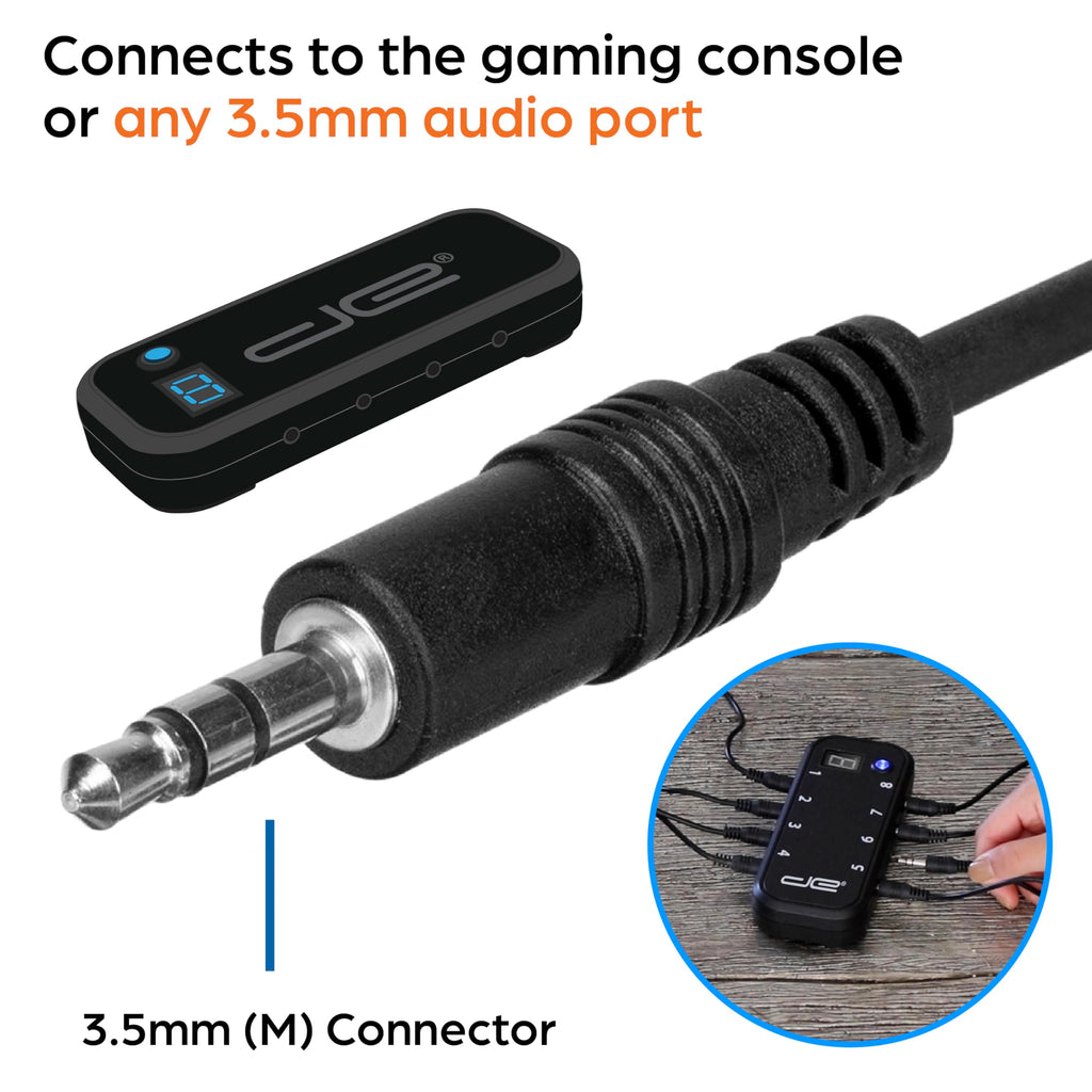 Digital Energy Handheld Game System - Console Displays First Buzz-in - Great for Jeopardy, Family Feud, Trivia and Buzzer Games - Console with 4 Joystick Buzzers