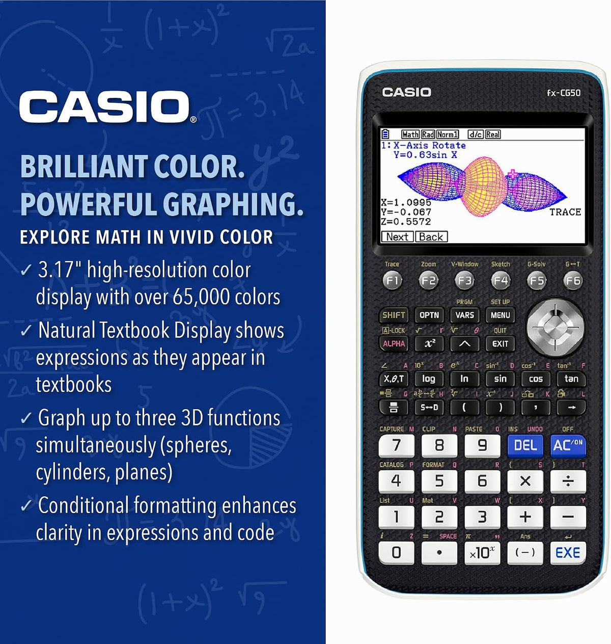 Casio Prizm FX-CG50 Color Graphing Calculator