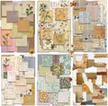 slapaflife 450 PCS Vintage Scrapbook Supplies Junk Journal Supplies, Scrapbook Supplies Kit Include Flowers for Scrapbooking, Planner, Craft Supplies