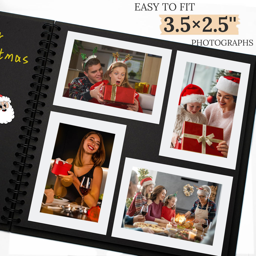 Polaroid Scrapbook Photo Album 7"x7" 20 Sheets 40 Pages Kraft Paper Khaki