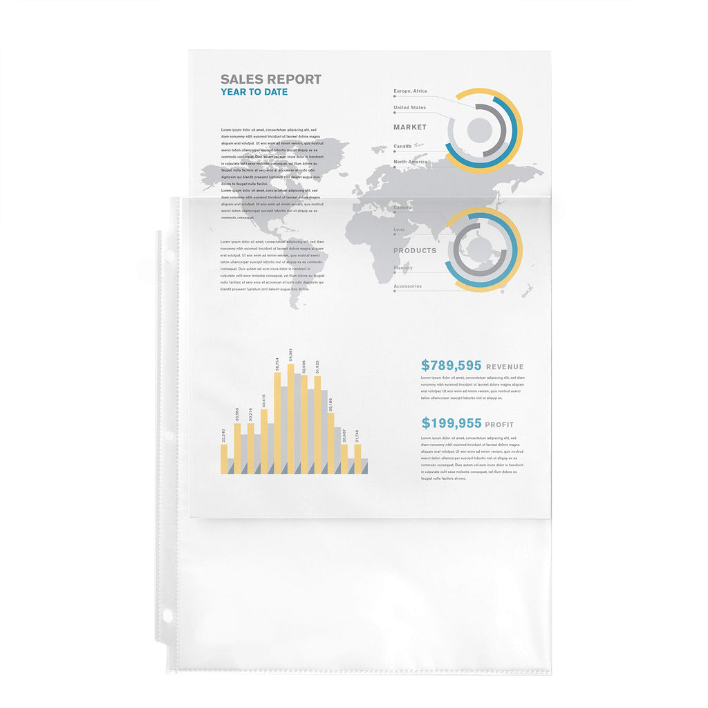 Avery Clear Standard Weight Sheet Protectors, Top Load, 10 Document Protectors (75540)