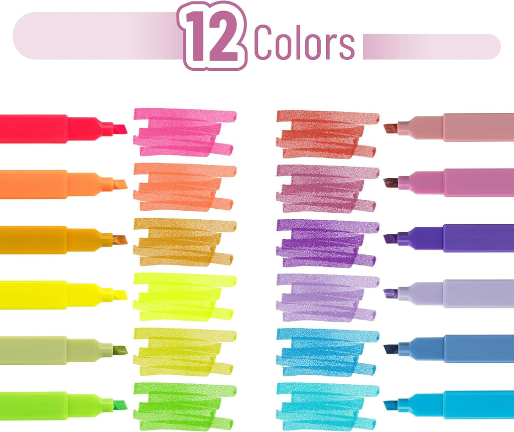 Mr. Pen- Aesthetic Bible Highlighters No Bleed Through Assorted Color