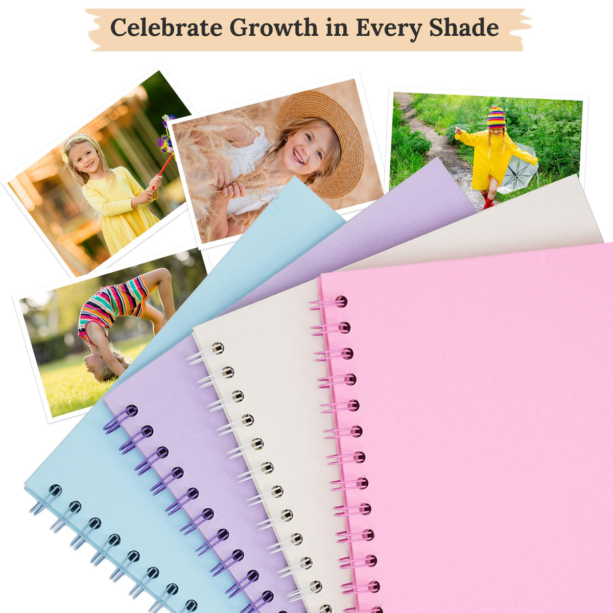 Polaroid Scrapbook Photo Album 7"x7" 20 Sheets 40 Pages Kraft Paper Khaki