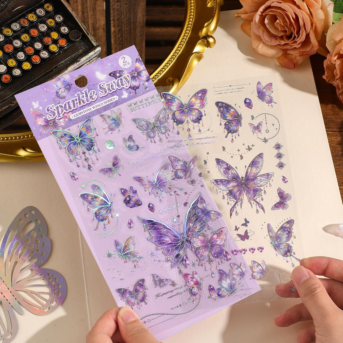 750 Pcs Stickers for Scrapbooking,Christmas Self-Adhesive Scrapbook Sticker