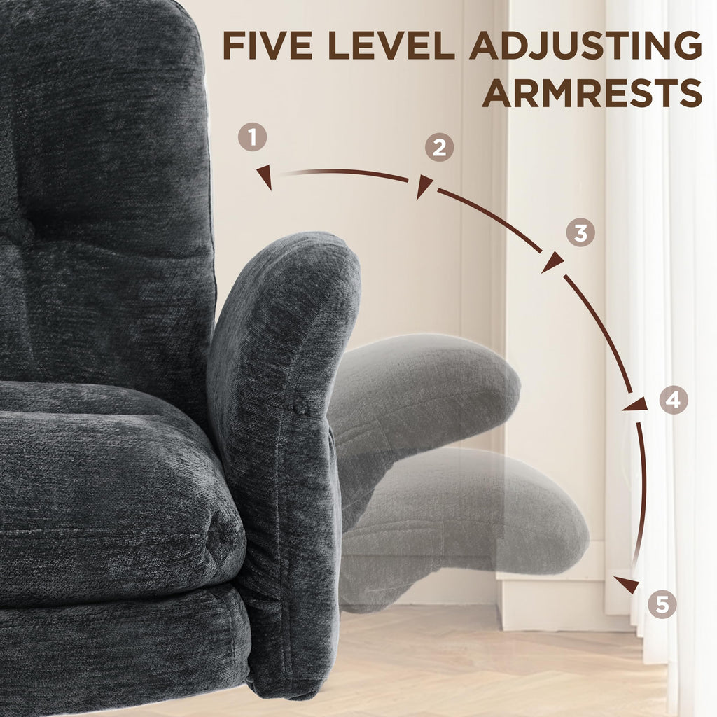 FiveWillowise Low-Back Cross-Legged Desk Chair (Multiple Colors)