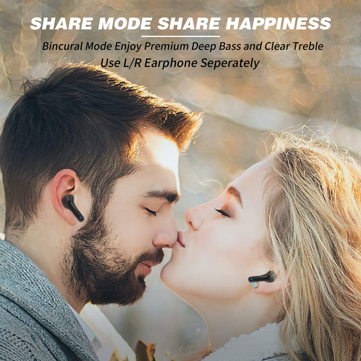 Kids Wireless Earbuds, Noise Reduction Earbuds for Kids Bluetooth 5.0 Waterproof in-Ear Headphones with Mic and Charging Case, Deep Bass Touch Control 36H Playtime Headset for School.