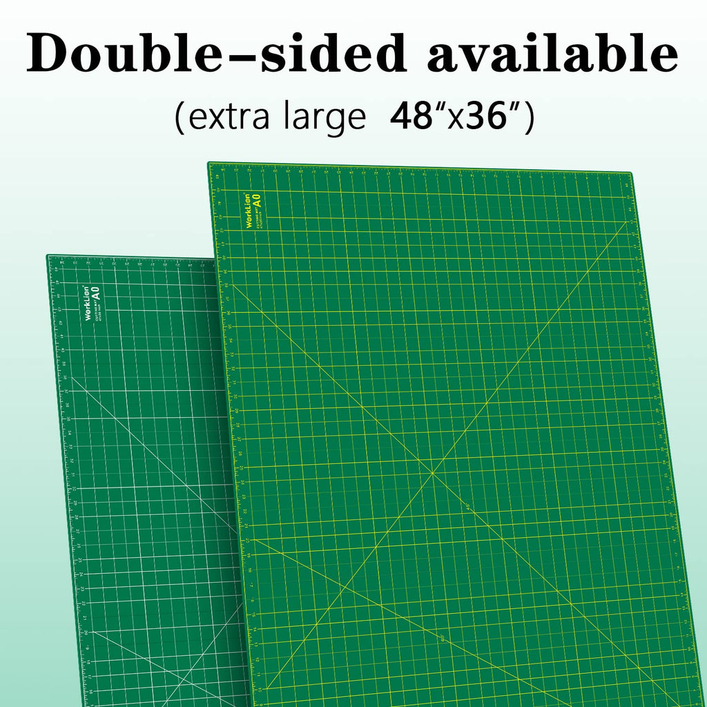 WORKLION 12" x 18" Art Self Healing PVC Cutting Mat, Double Sided, Gridded Rotary Cutting Board for Craft, Fabric, Quilting, Sewing, Scrapbooking Project……
