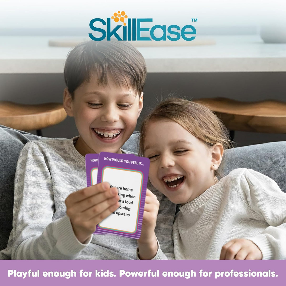 SkillEase Exploding Emotions Flashcards and Game: 2 in 1, Hilarious Family Fun, Social Emotional Learning, Feeling Cards for Kids, Teaches Social Skills, Autism