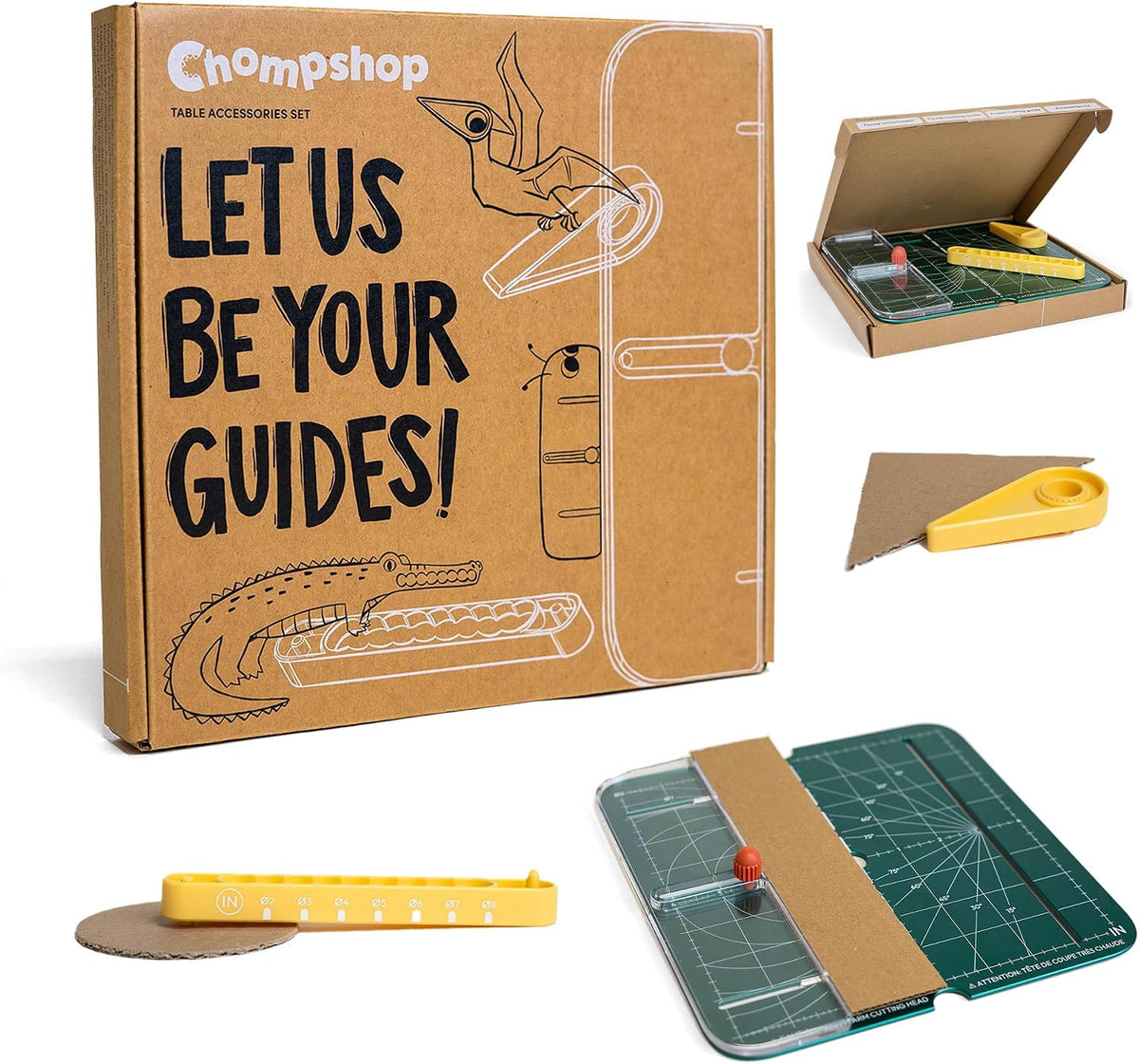 Chompshop Accessory Set for ChompSaw - Fence, Circle Tool & Angle Guide