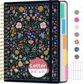 Taja Spiral Notebooks for Work 5 Subject Notebook with Removable Dividers