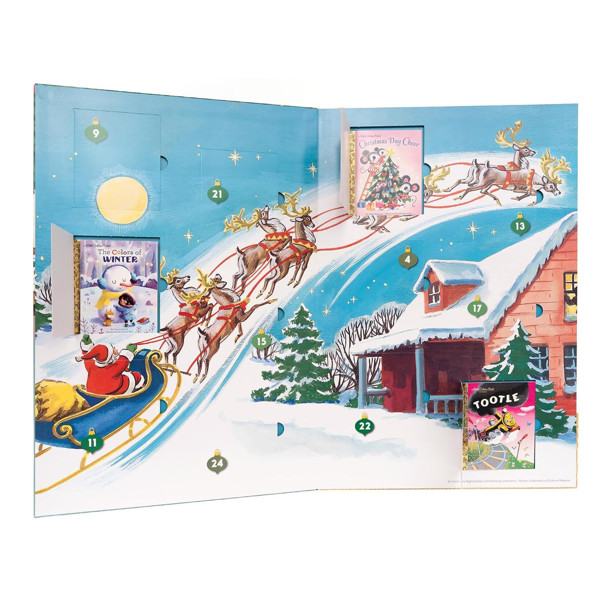 Little Golden Books Advent Calendar: Countdown to Christmas: With 24 Winter Holiday Books