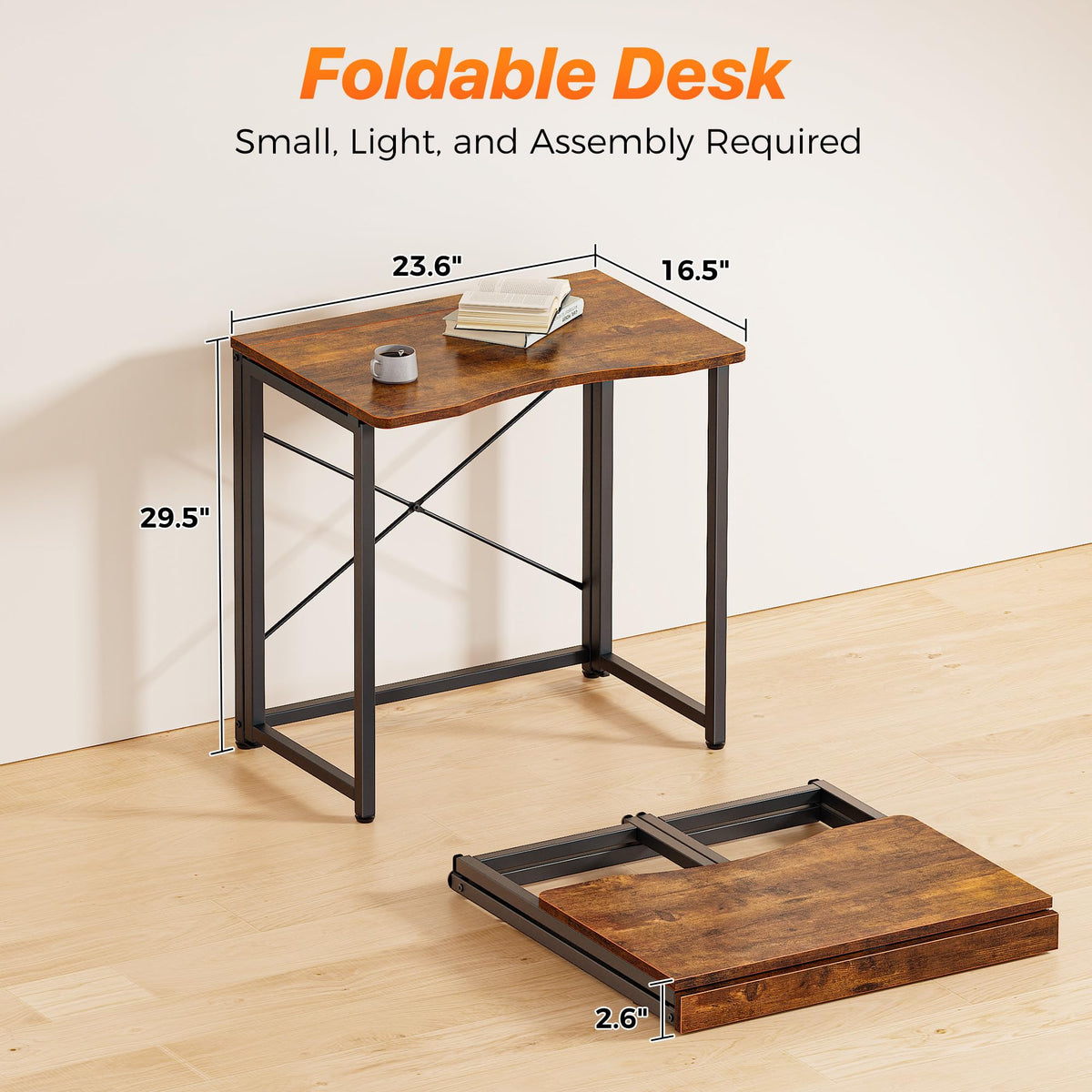 Huuger 31.5-Inch Folding Student Desk