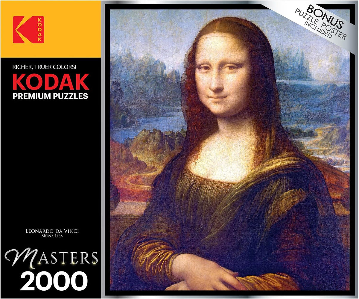 RoseArt Kodak Premium Masters Mona Lisa 2000 Piece Jigsaw Puzzle