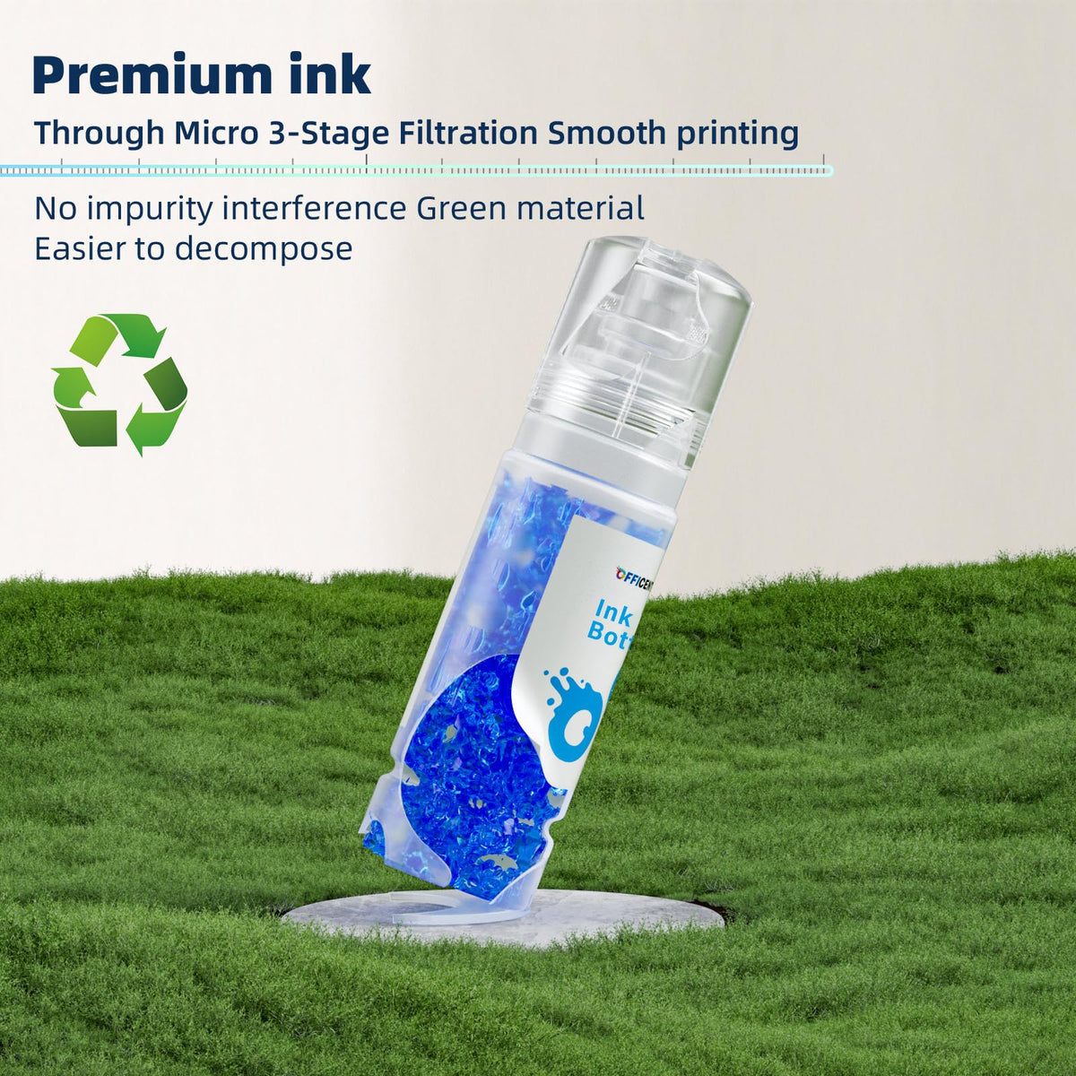 OFFICENTER Compatible Ink Refill Bottles for ET2760 ET-4760 ET2750 ET-3760 ET-2850 ET-15000 ST-4000 ST-2000 ET-3710 ET-3850 ET-3750 ET-4850 ET-3830 ET4750 ET2700 ST3000 ET3700 Printer(2BK C M Y)