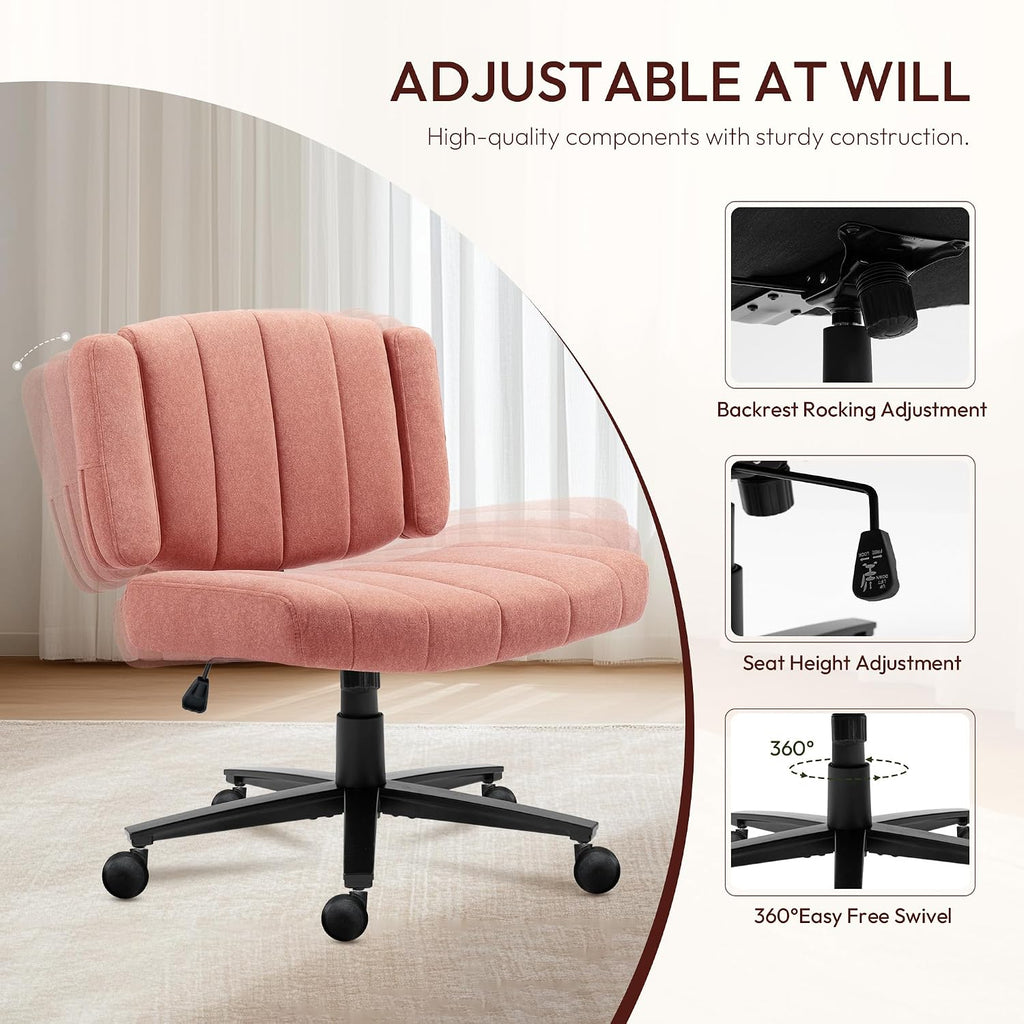 Vigosit Plush Cross-Legged Desk Chair (Multiple Colors)