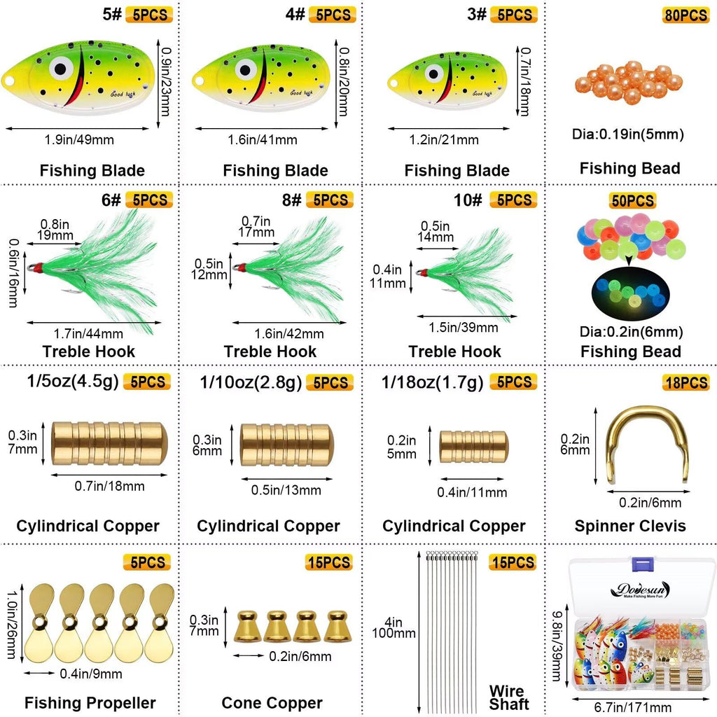 Dovesun DIY Spinner Lure Making Kit