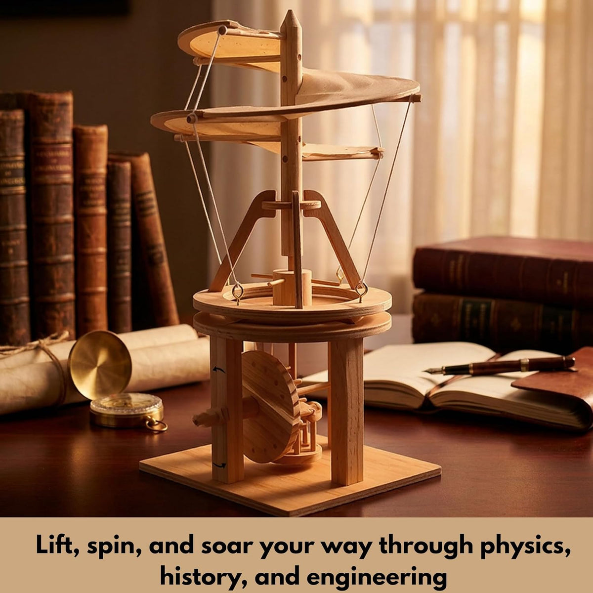 Pathfinders Leonardo da Vinci Aerial Screw Model Kit (Ages 14+)