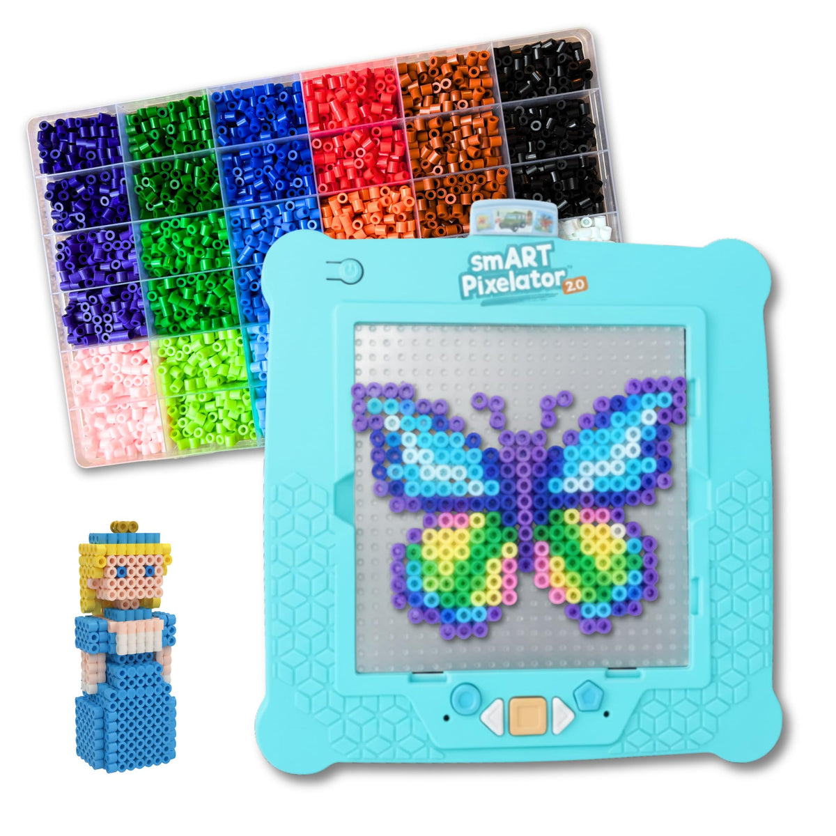 Flycatcher smART Pixelator 2.0 LED Fuse Bead Art Maker, App-Guided, Ages 7+
