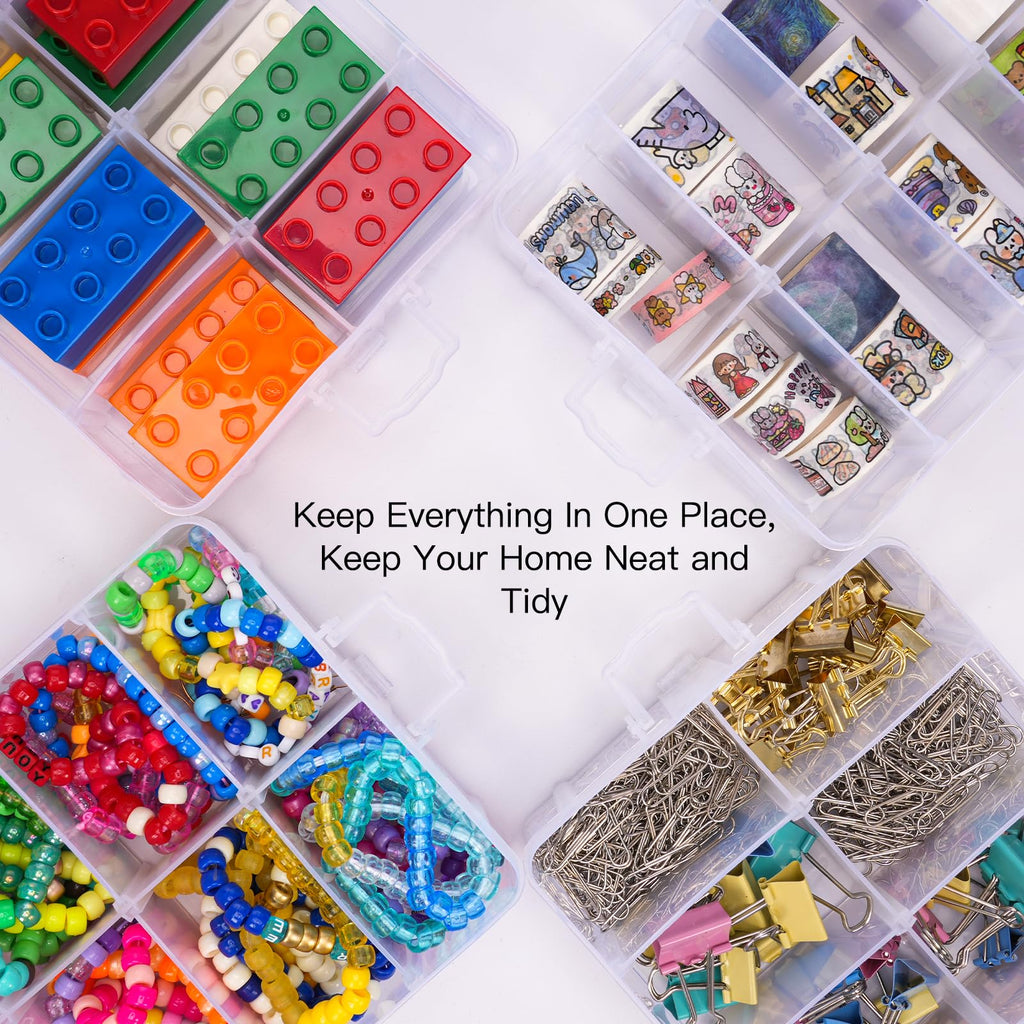 Bead Organizer 3 Tier 30 grid Stackable Craft Tackle Storage Container