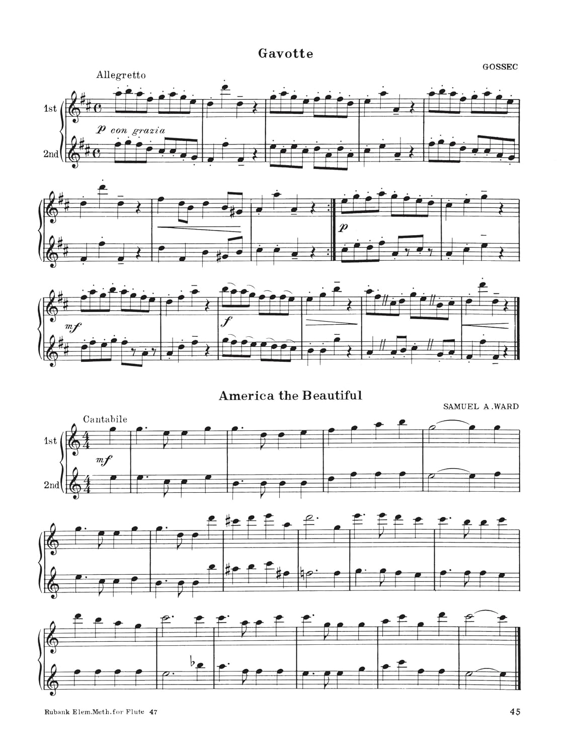 Rubank: Elementary Method for Flute or Piccolo (Beginner Level)