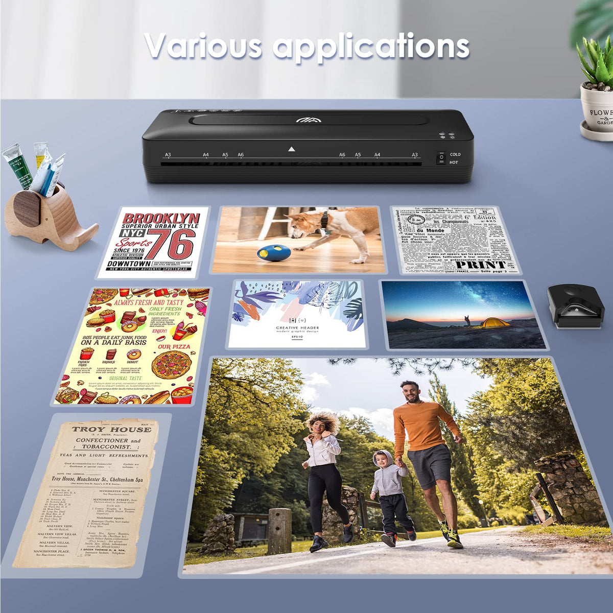 MAXDONE: 13" 4-in-1 Thermal & Cold Laminator (11x17)