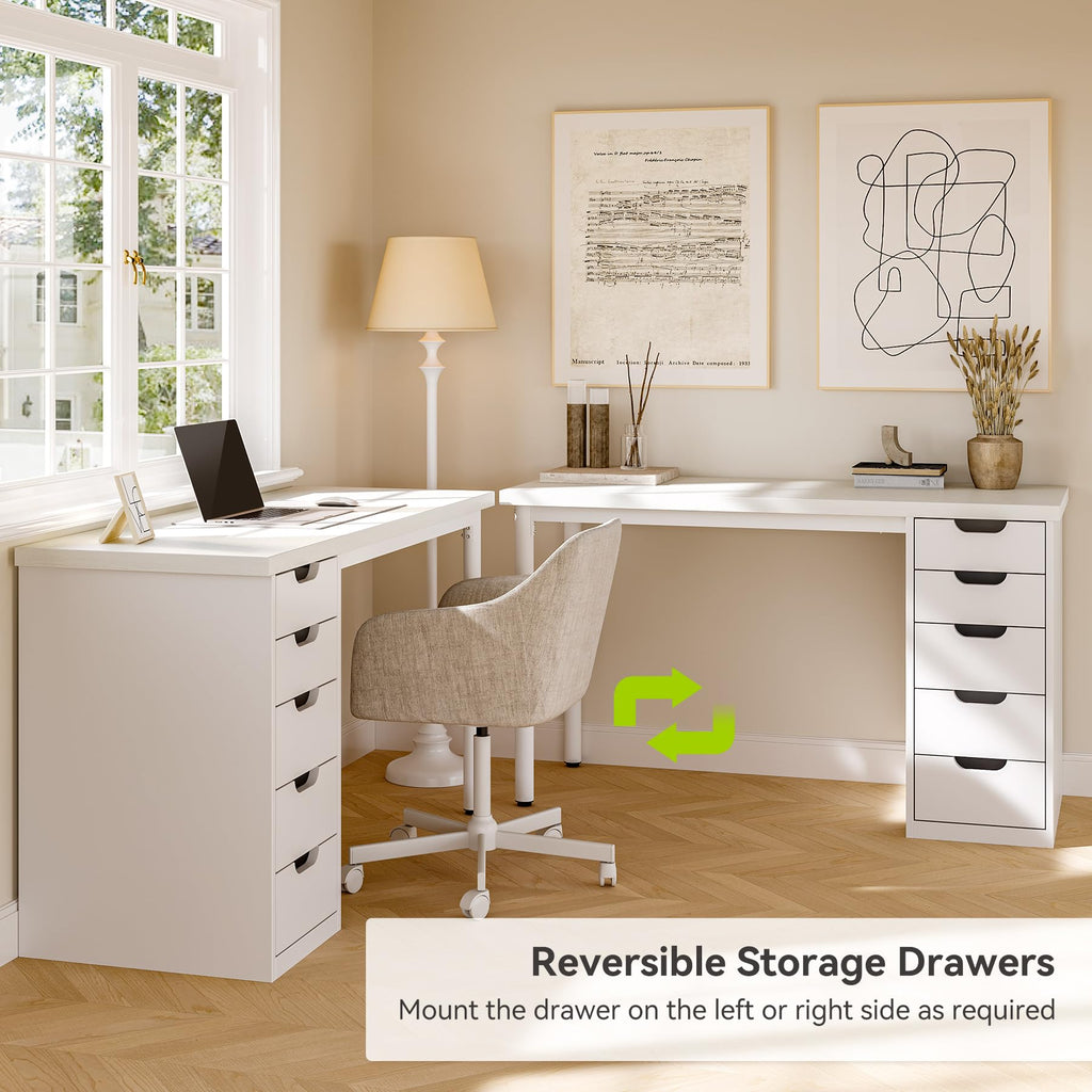 LITTLE TREE 47-Inch Five-Drawer Student Desk