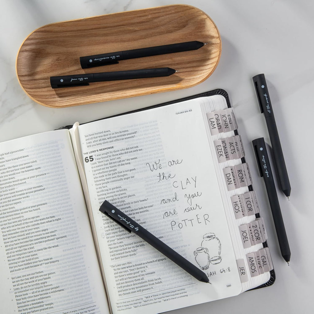DIVERSEBEE Black Gel Ink Pens, 0.5 mm Gel Pens Fine Point