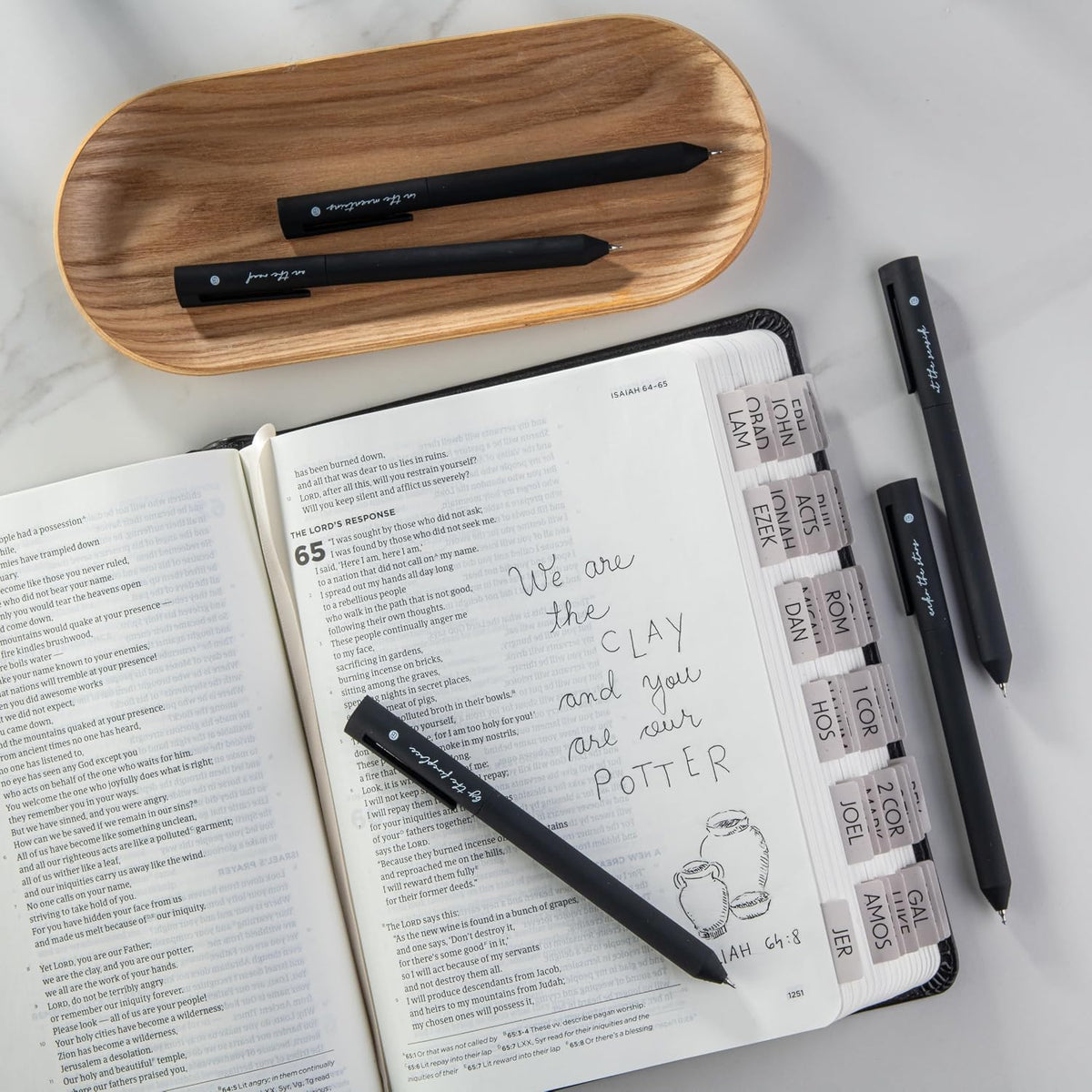 DIVERSEBEE Black Gel Ink Pens, 0.5 mm Gel Pens Fine Point