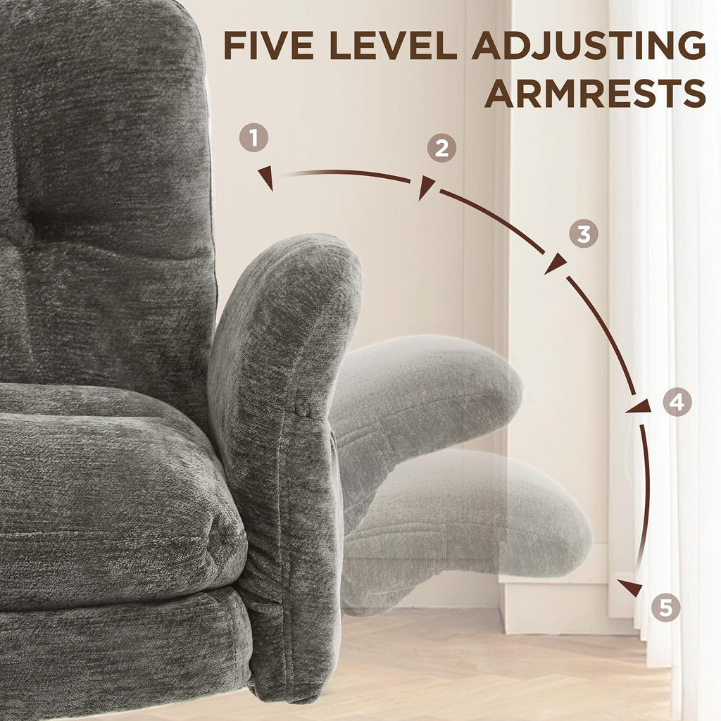 FiveWillowise Low-Back Cross-Legged Desk Chair (Multiple Colors)