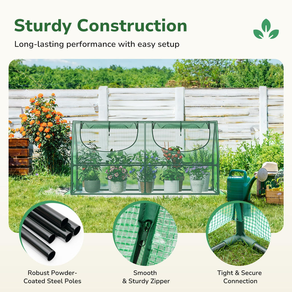 Greatbuddy Small Greenhouse, 9 Sq Ft (3 ft × 3 ft)