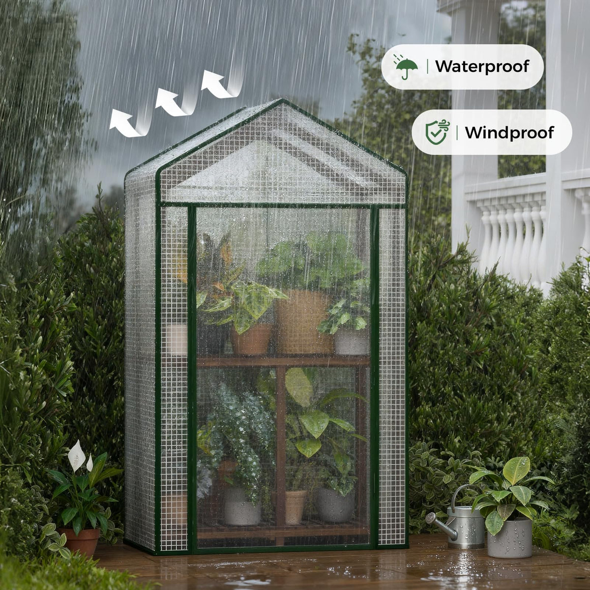 Bamworld 2- and 3-Tier Mini Greenhouse with Optional Grow Light